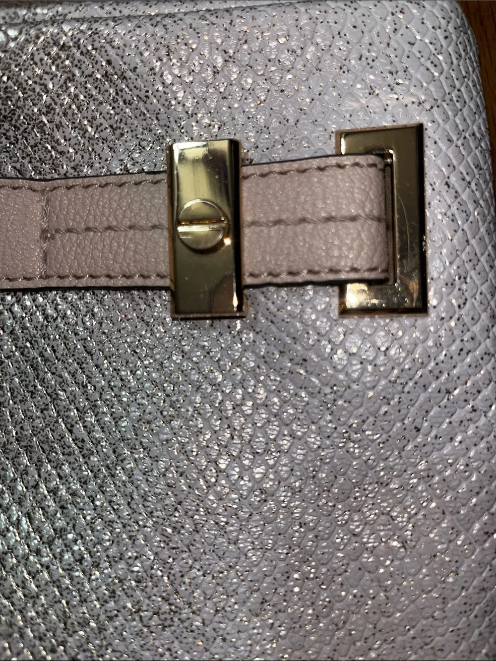 NWT Jennifer Lopez Petal Metallic Kylie Wristlet Clutch